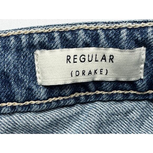 Guess Men's Regular Drake Tapered Leg Blue Denim Jeans - Size 30 (31x30.5) - Picture 5 of 6